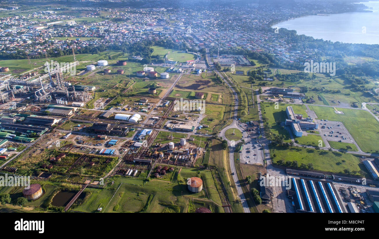 Petrotrin Oil Refinery Trinidad & Tobago Stock Photo Alamy