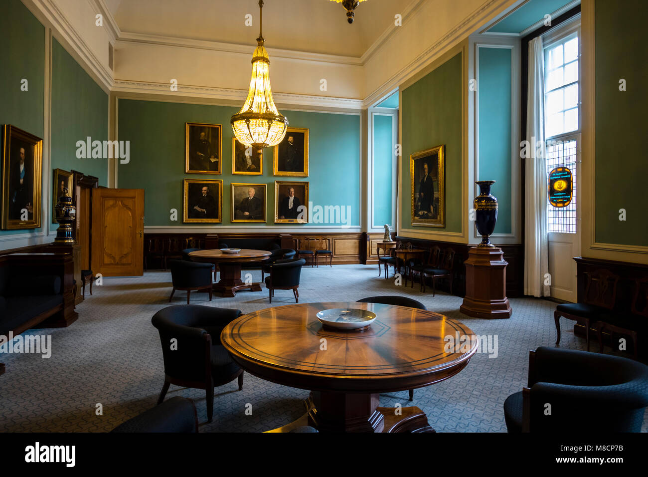 Conversation Room at Christiansborg Palace Slotsholmen with the Danish parliament Stock Photo