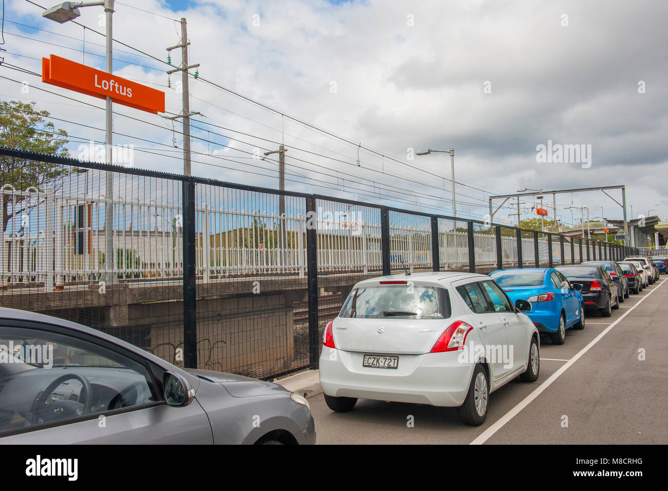 Suburban Loftus. View of Loftus train station. LOFTUS. NSW. AUSTRALIA