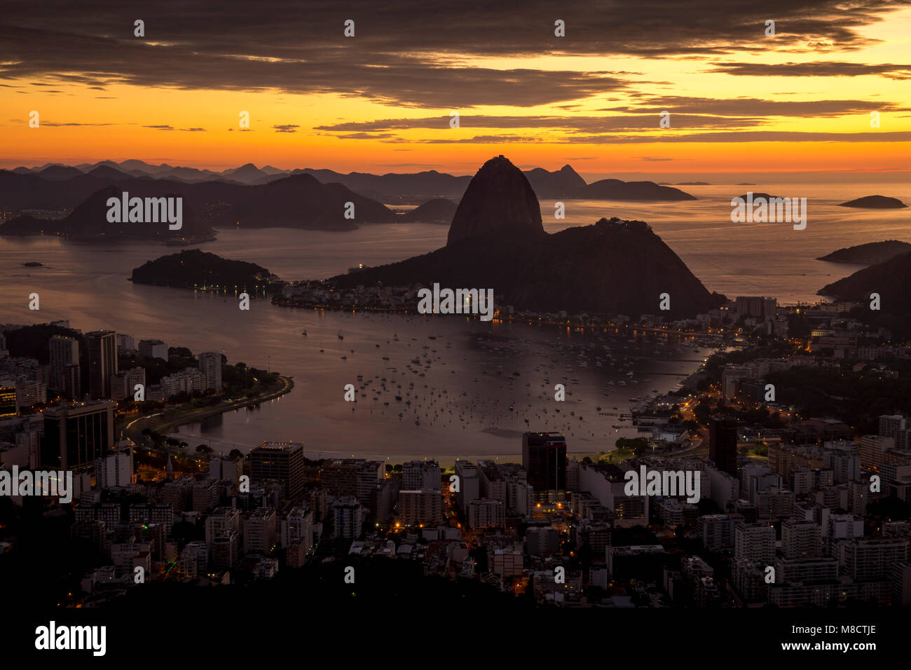 Sugarloaf mountain in Rio de Janeiro, Brazil Stock Photo