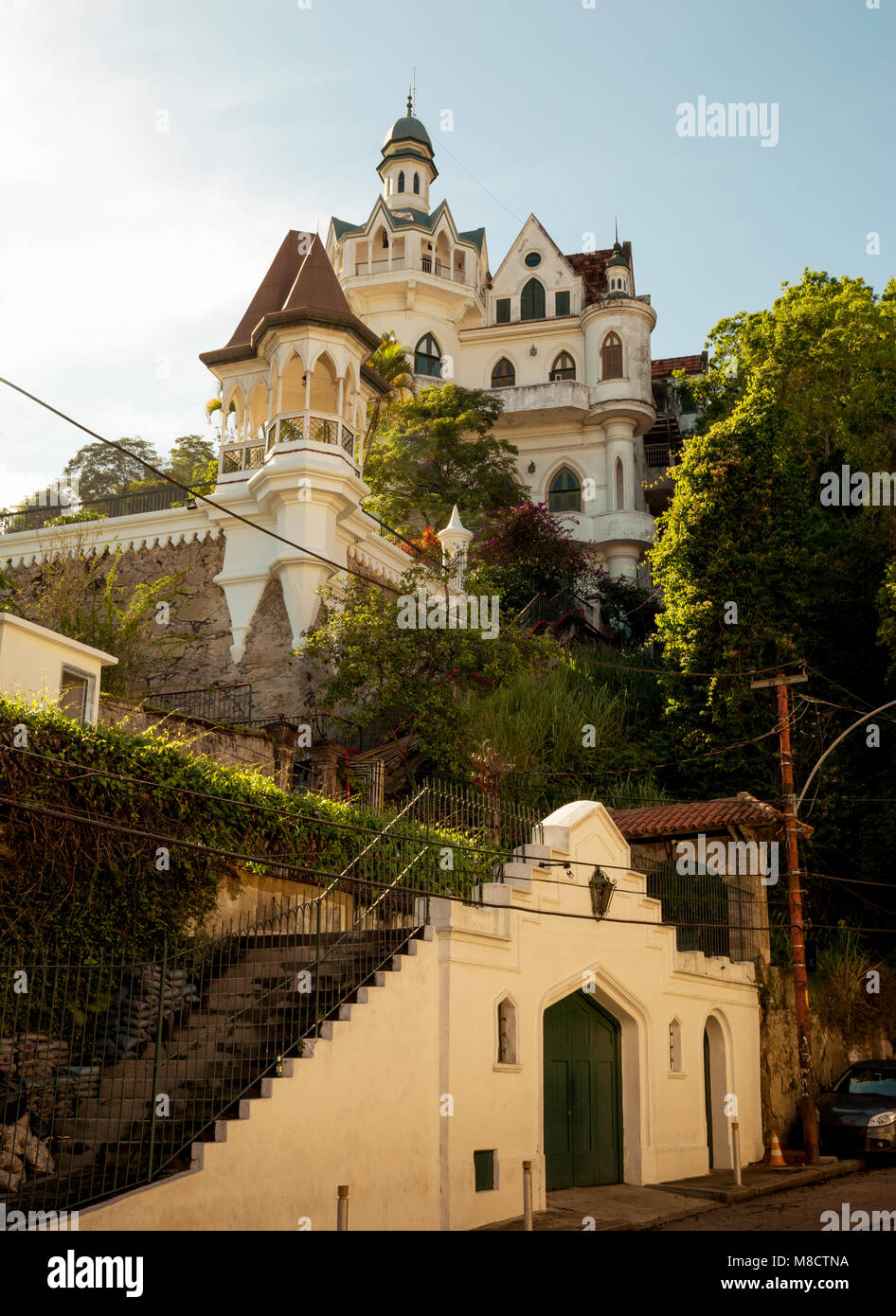 Beautiful villa in Santa Teresa district in Rio de Janeiro, Brazil Stock Photo