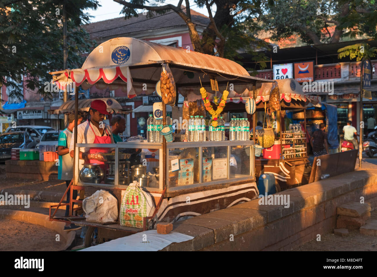 Drink stall Municipal Garden, Church Square Panjim Goa India Stock Photo