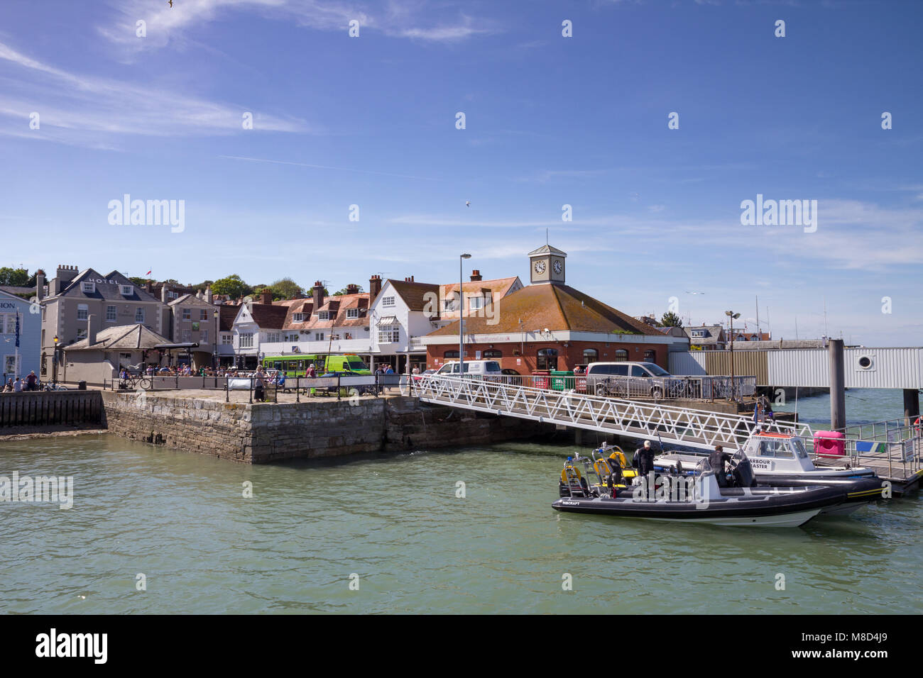 Red Funnel Terminal, Cowes, Isle of Wight, UK Stock Photo