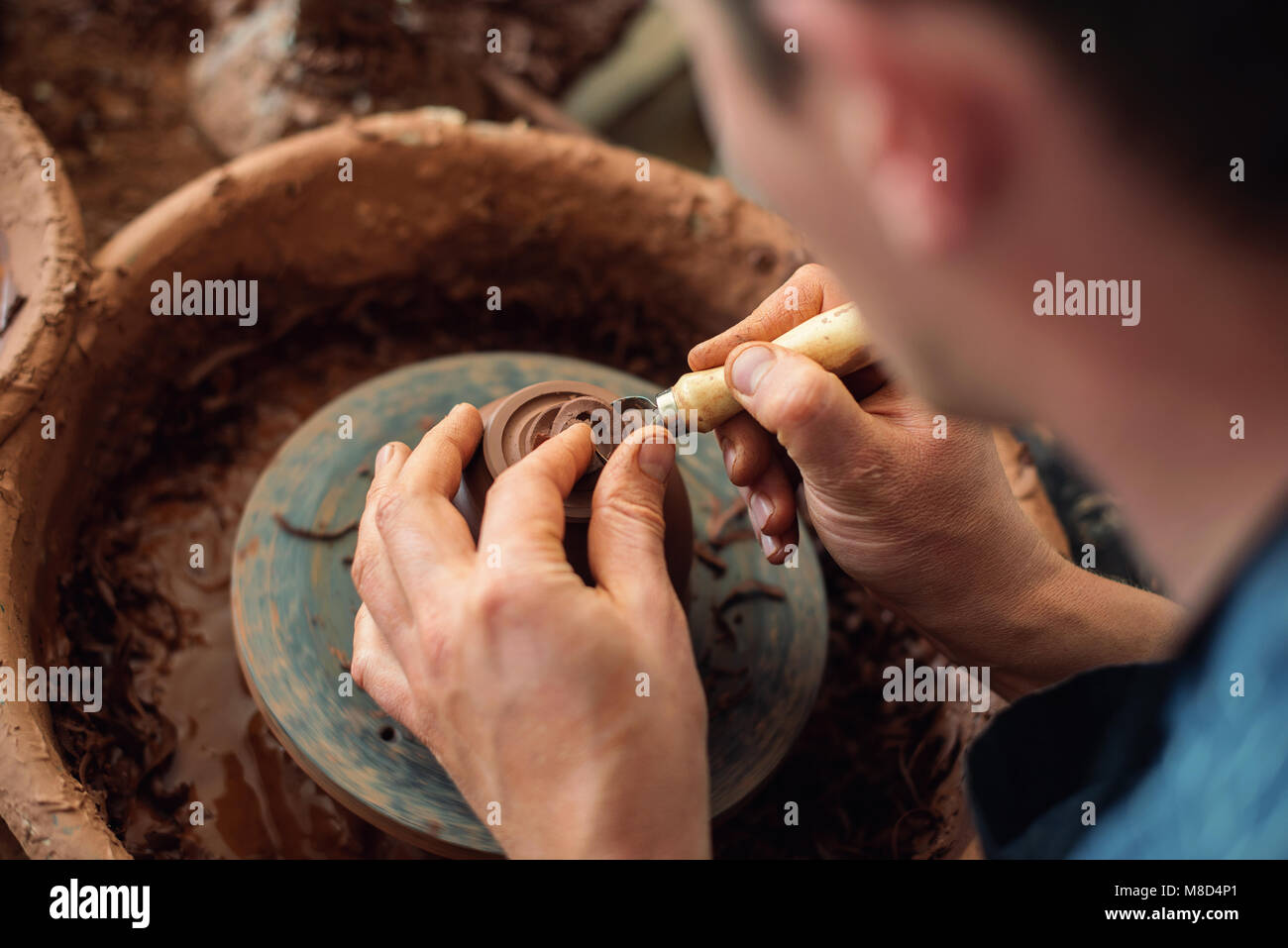 Potter at work Stock Photo Alamy