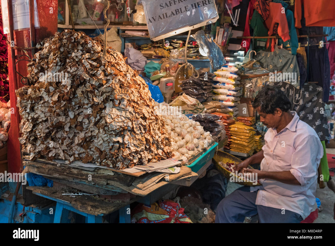 Margao market tamarind and spices Goa India Stock Photo