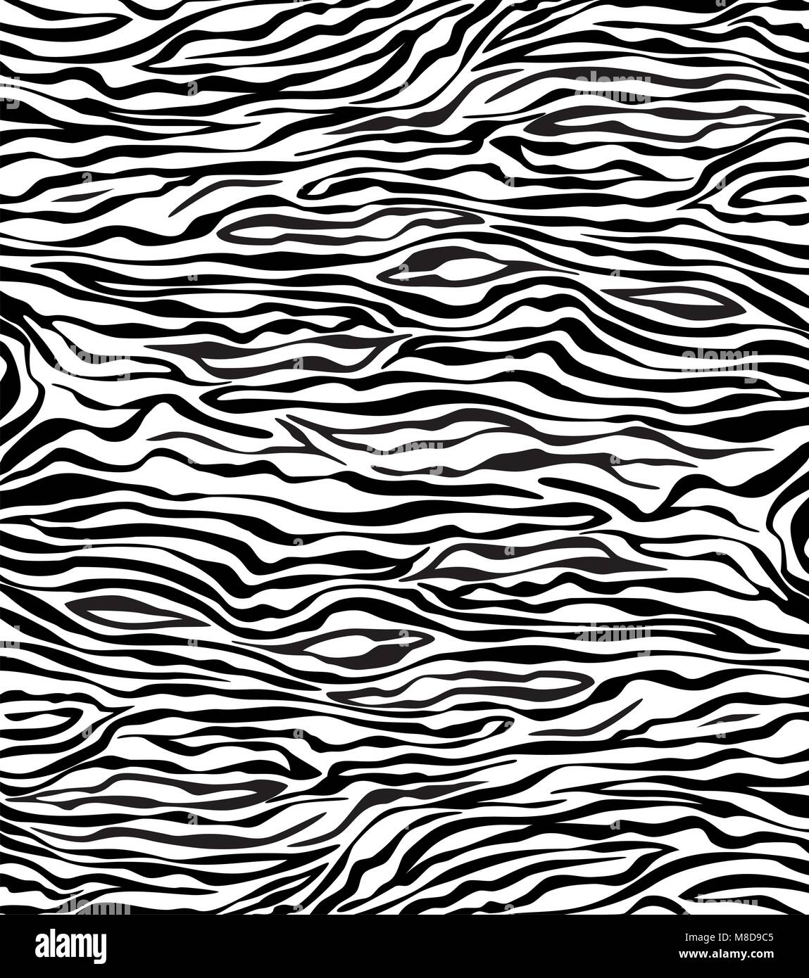 vector abstract skin texture of zebra Stock Vector