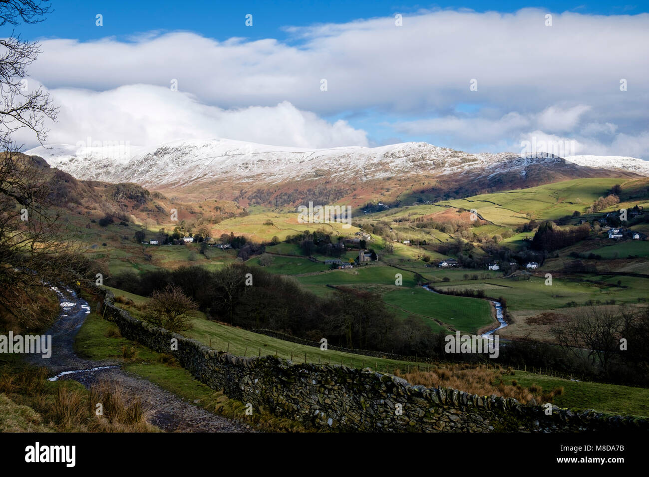 Views in Kentmere Valley, Lake District National Park, Cumbria Stock