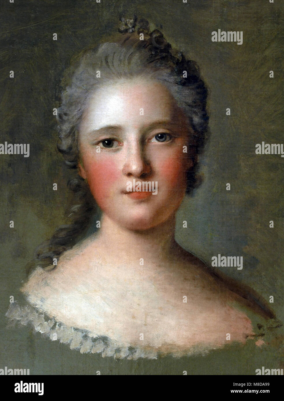 Marie Josephe de Saxe ( study) 1750 Jean Marc Nattier 1685-1766 France, French, ( Maria Josepha of Saxony, Dauphine of France ) Stock Photo