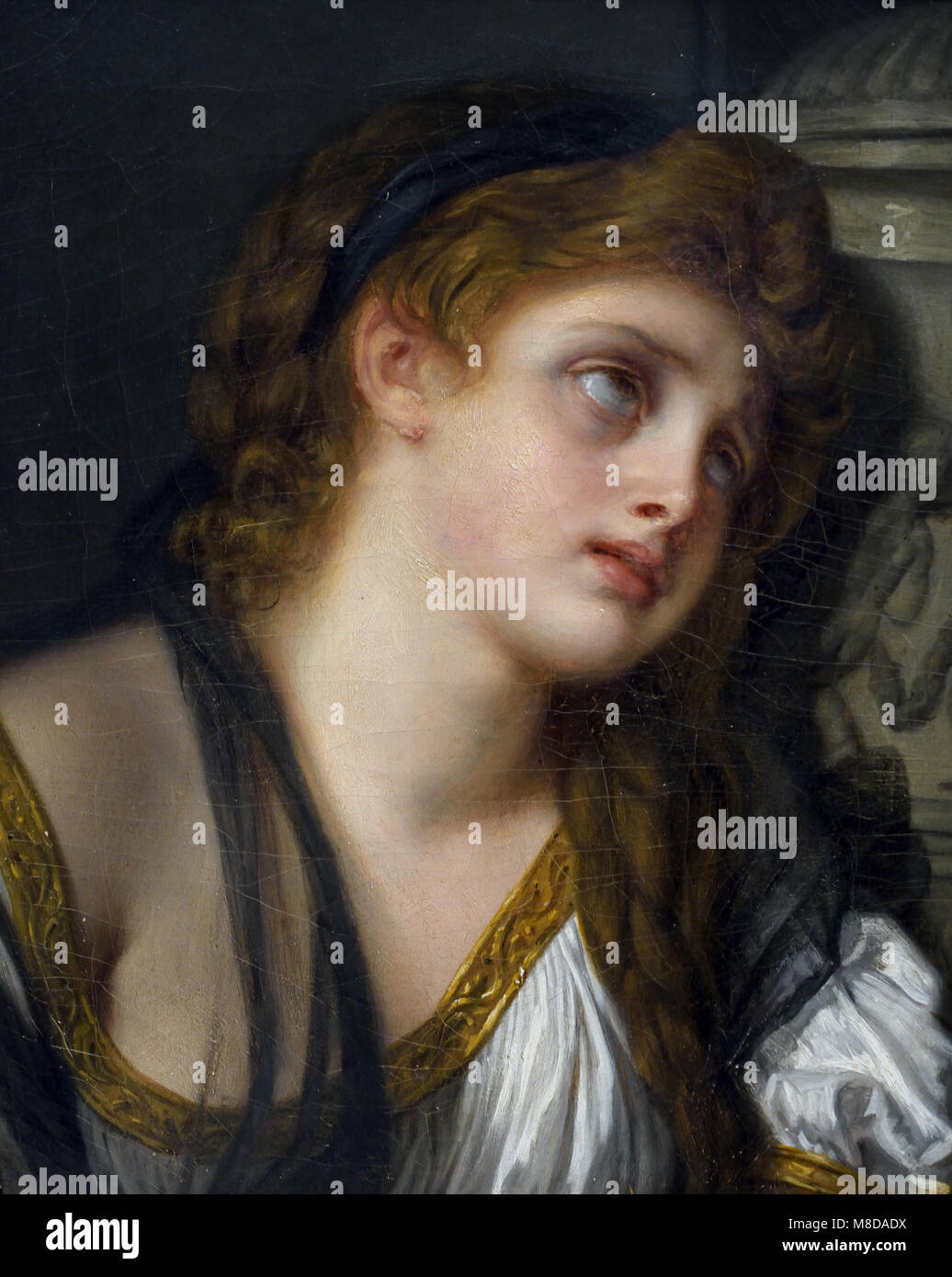 The Disconsolate 1780 Jean-Baptiste GREUZE,1725 - 1805 ,France, French, Stock Photo