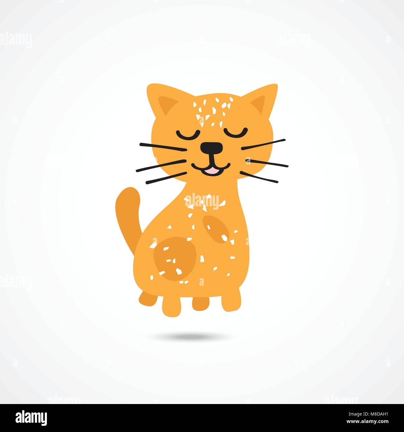Cat Cute Illustration Stock Vector