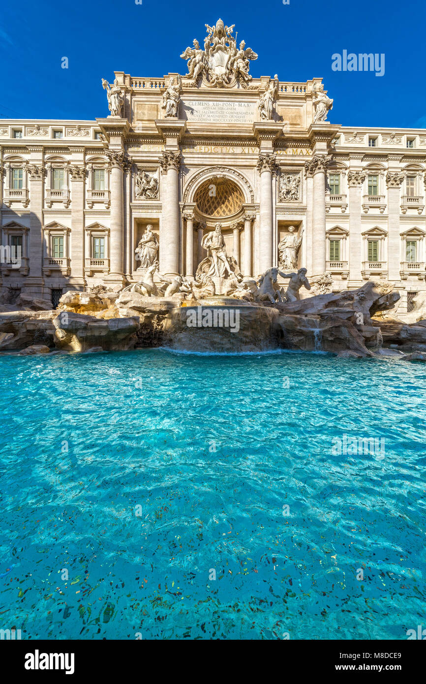 Rome, Trevi Fountain. Italy. Stock Photo