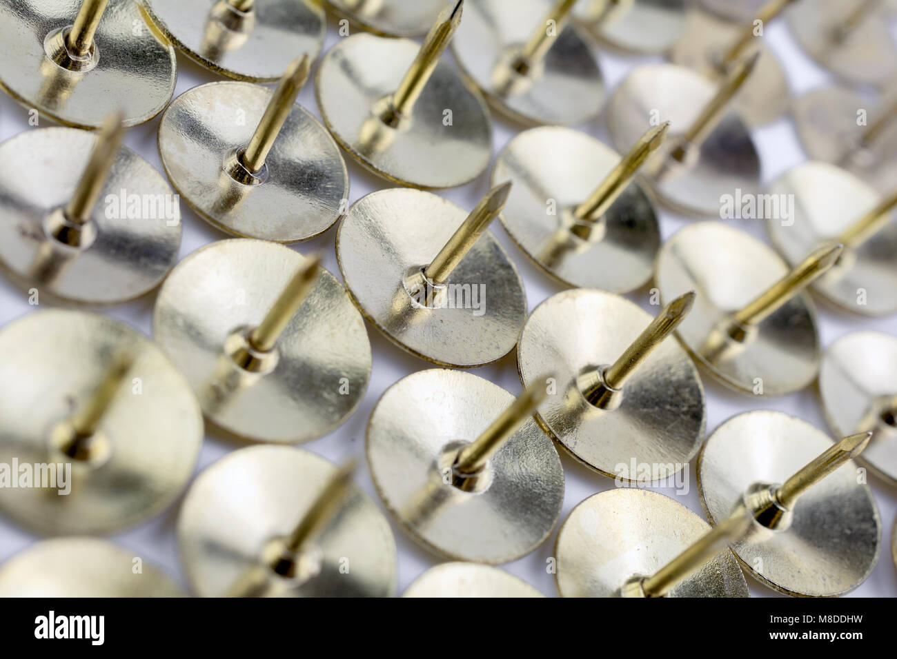 A Wall of Thumbtacks In A White Box Crooked Angle 2 Stock Photo Alamy