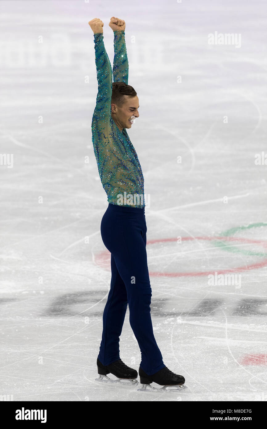 Adam Rippon (USA) competing in the Figure Skating Men,s Singles Free(01)