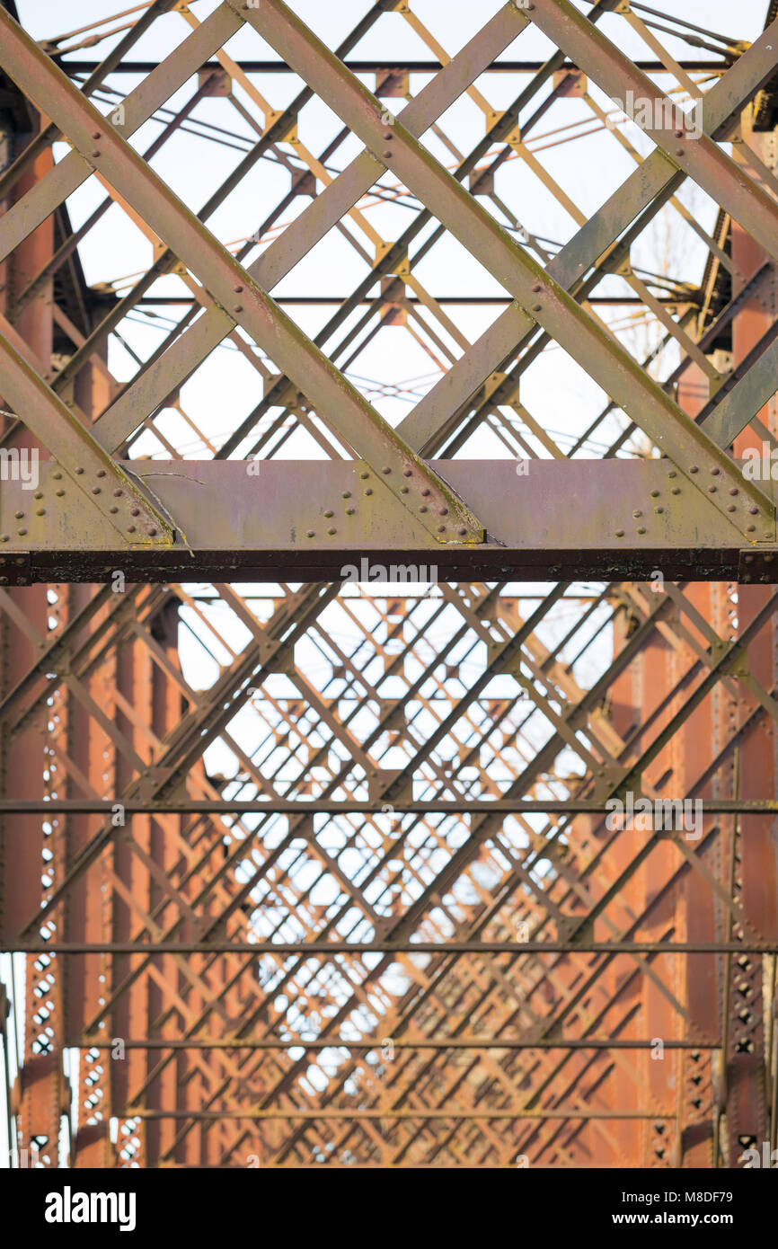 Abstract Train Trestle Bridge Supports Stock Photo - Alamy