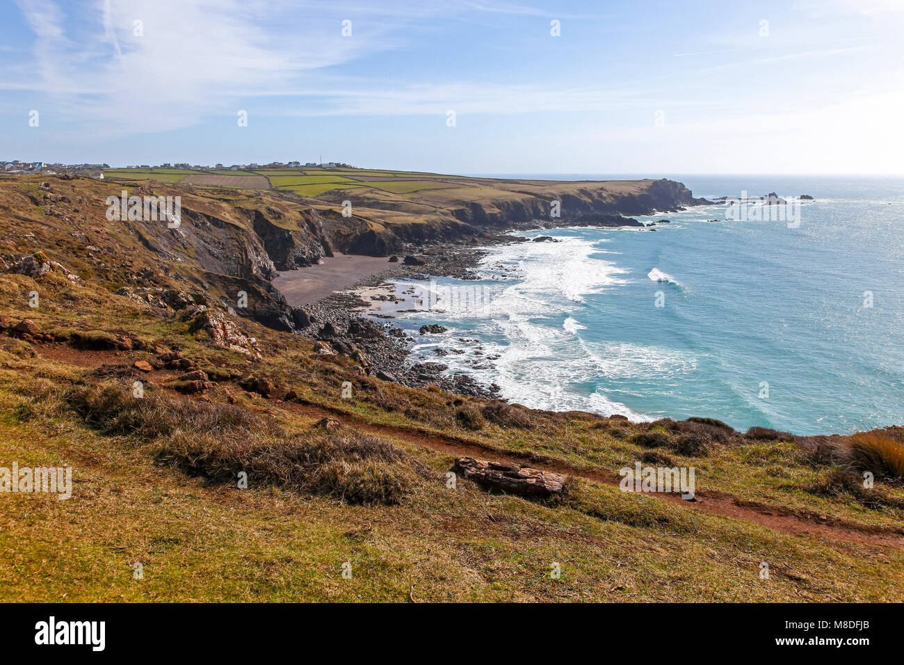 Pentreath beach, Lizard Point, Cornwall, South West, England, UK Stock ...