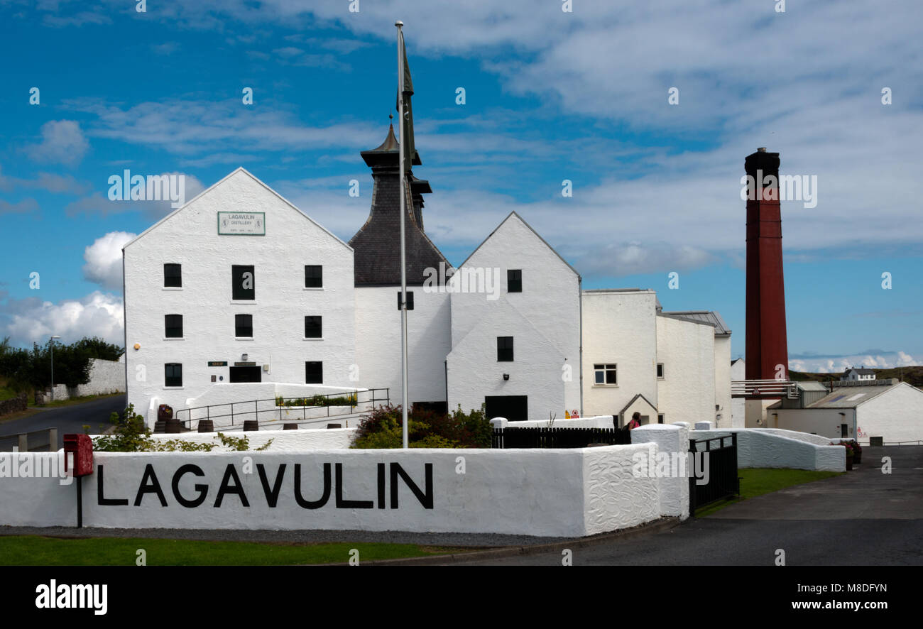 Lagavulin Distillery, Islay Stock Photo