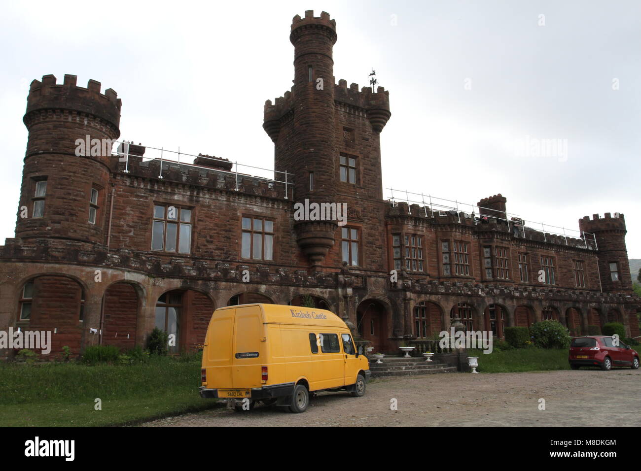 Exterior of Kinloch Castle Isle of Rum Scotland June 2012 Stock Photo