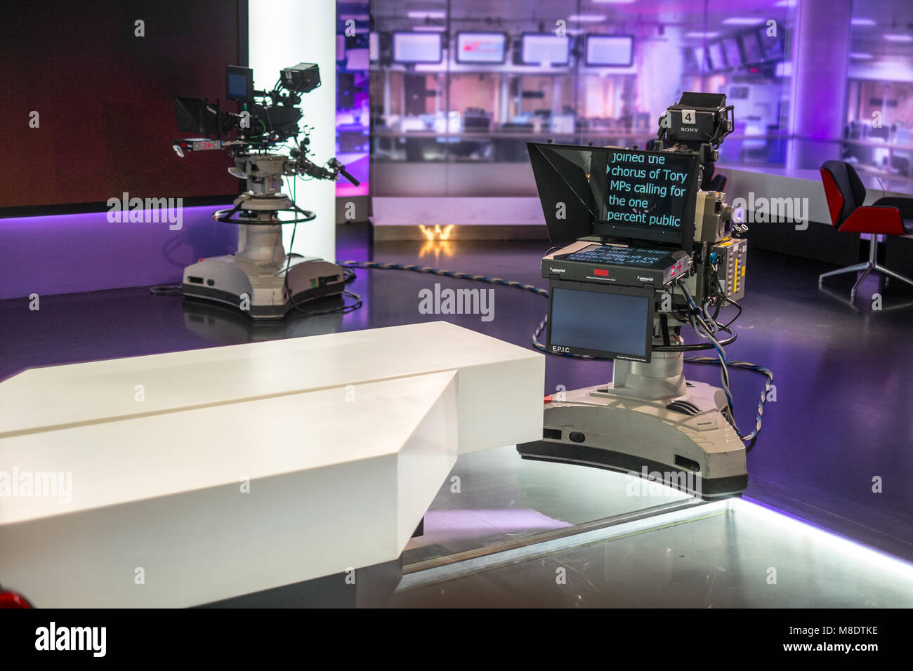 Channel 4 Newsroom Stock Photo