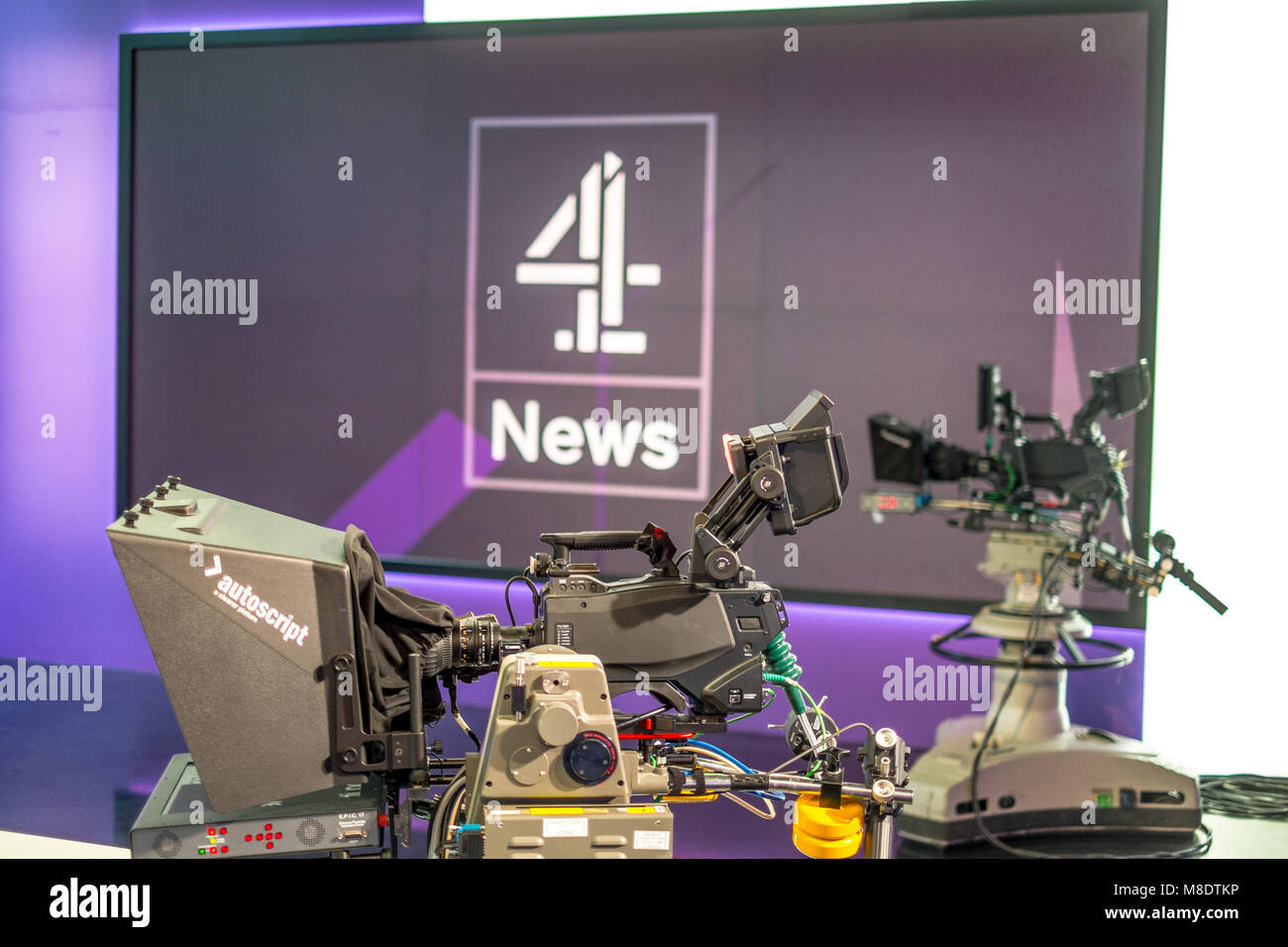 Channel 4 Newsroom Stock Photo