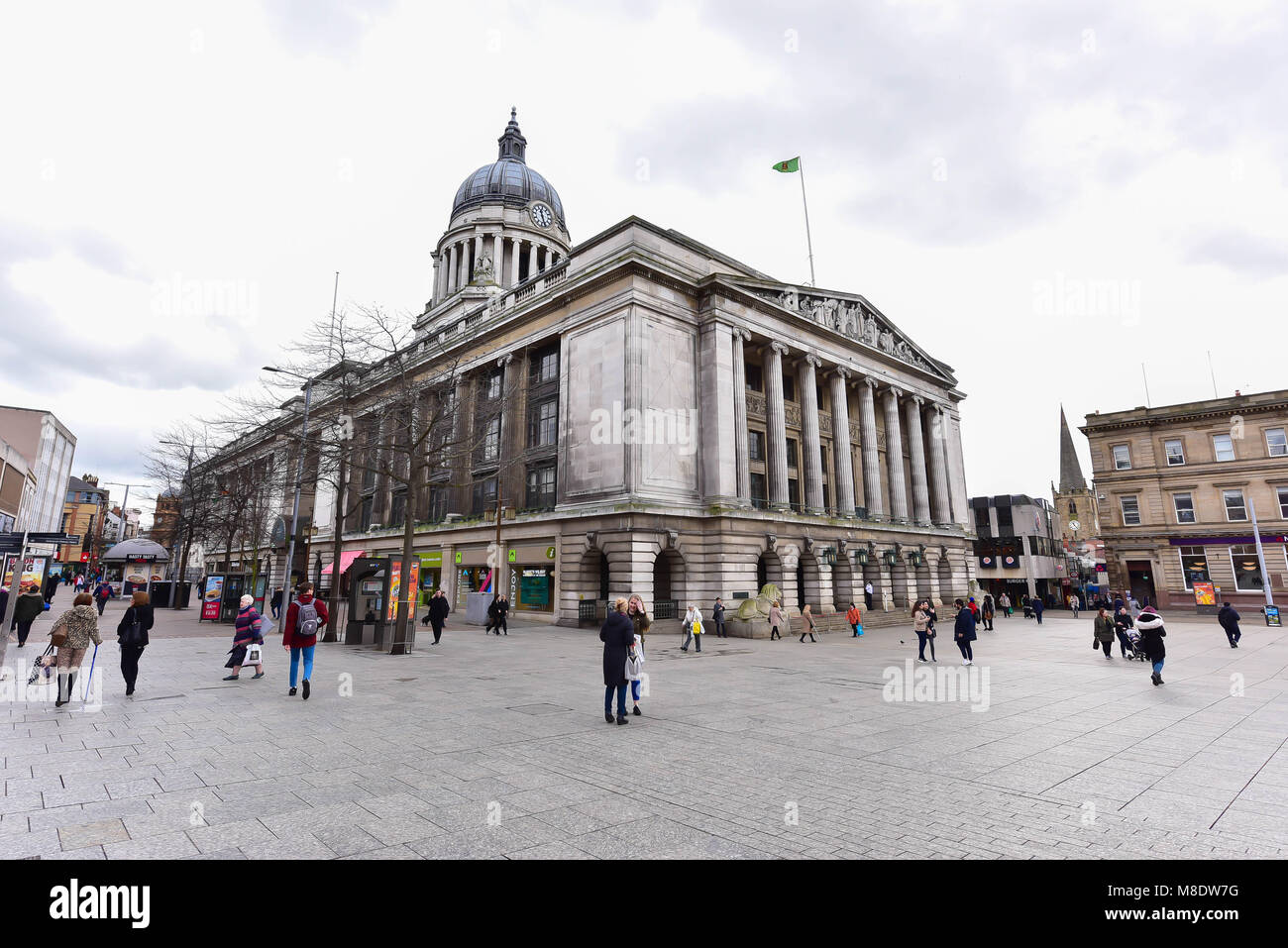 Nottingham City Center - England Stock Photo