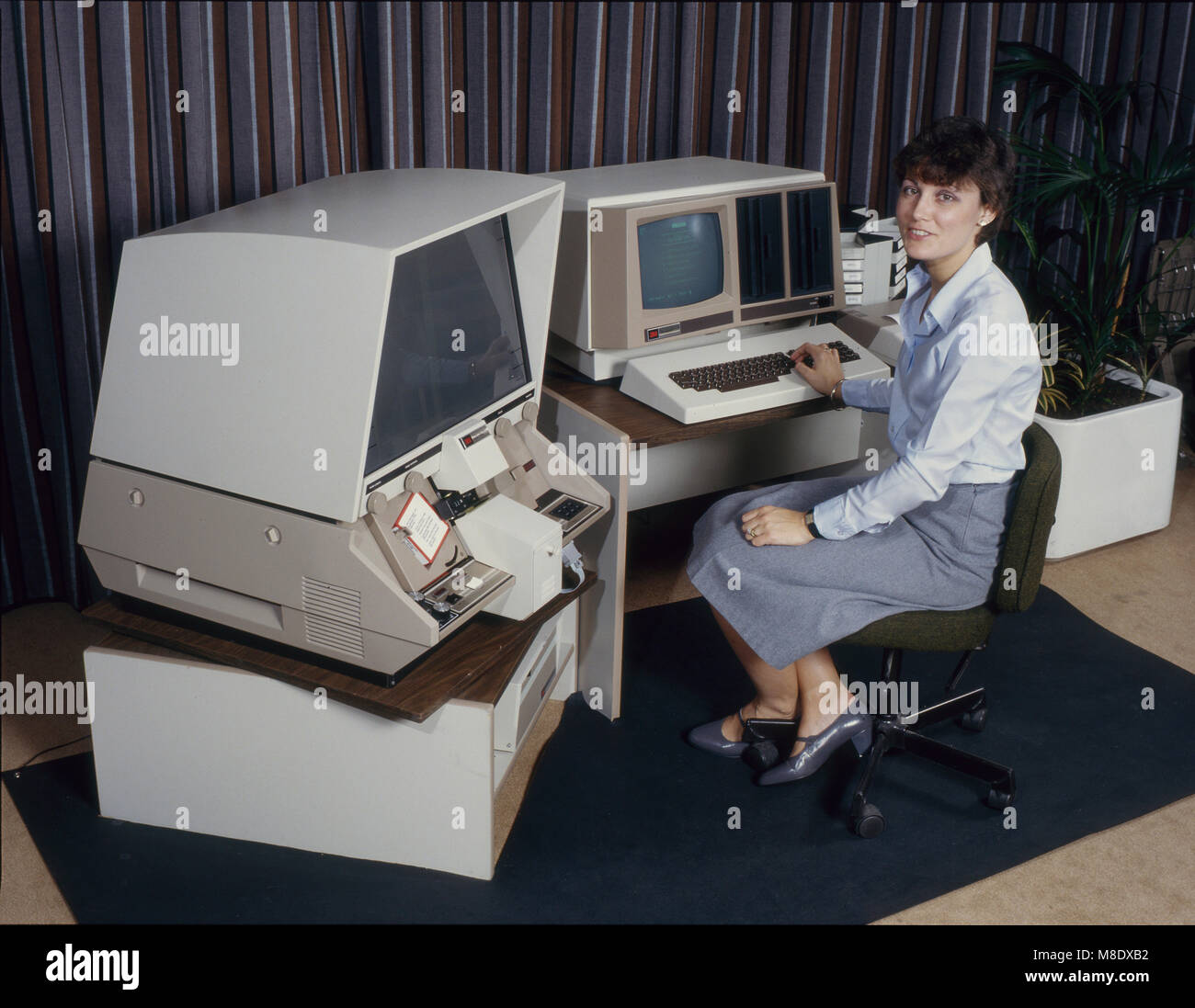 Microfilm reader hi-res stock photography and images - Alamy