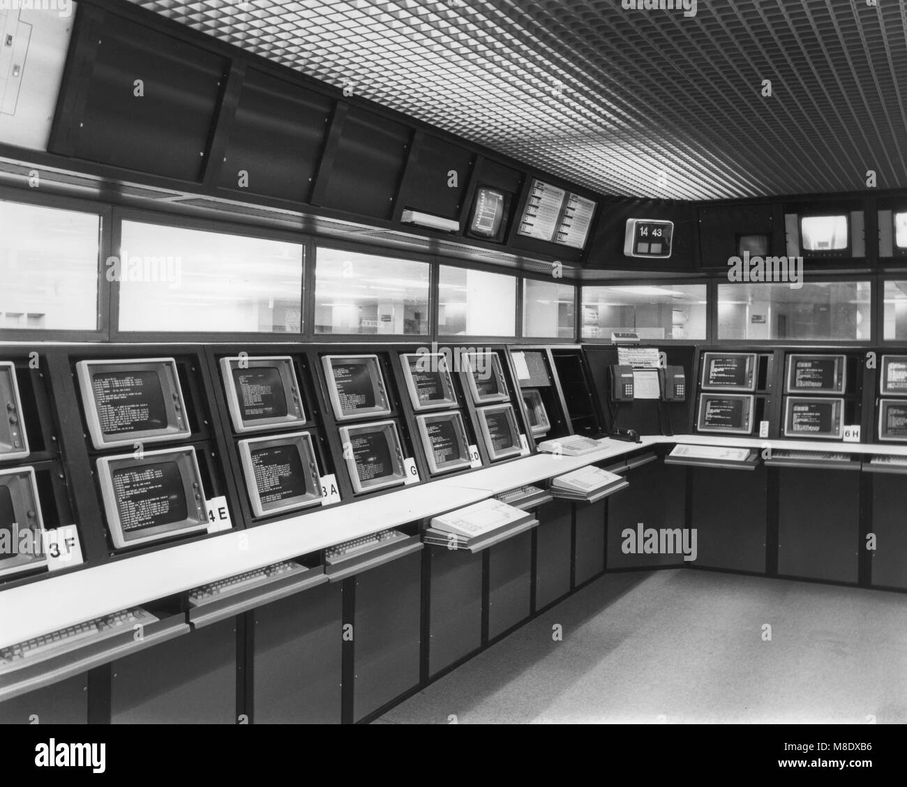 1980's computer data centre - Comshare Supercentre Chelsea Stock Photo