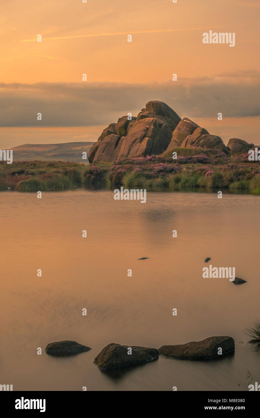 Doxey Pool, The Roaches, Staffordshire, Peak District national Park, UK Stock Photo
