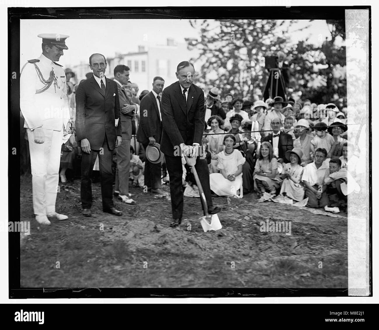 Pres. Coolidge , Hamline Meth. Epis. Church, 7-28-24 LOC npcc.11854 Stock Photo