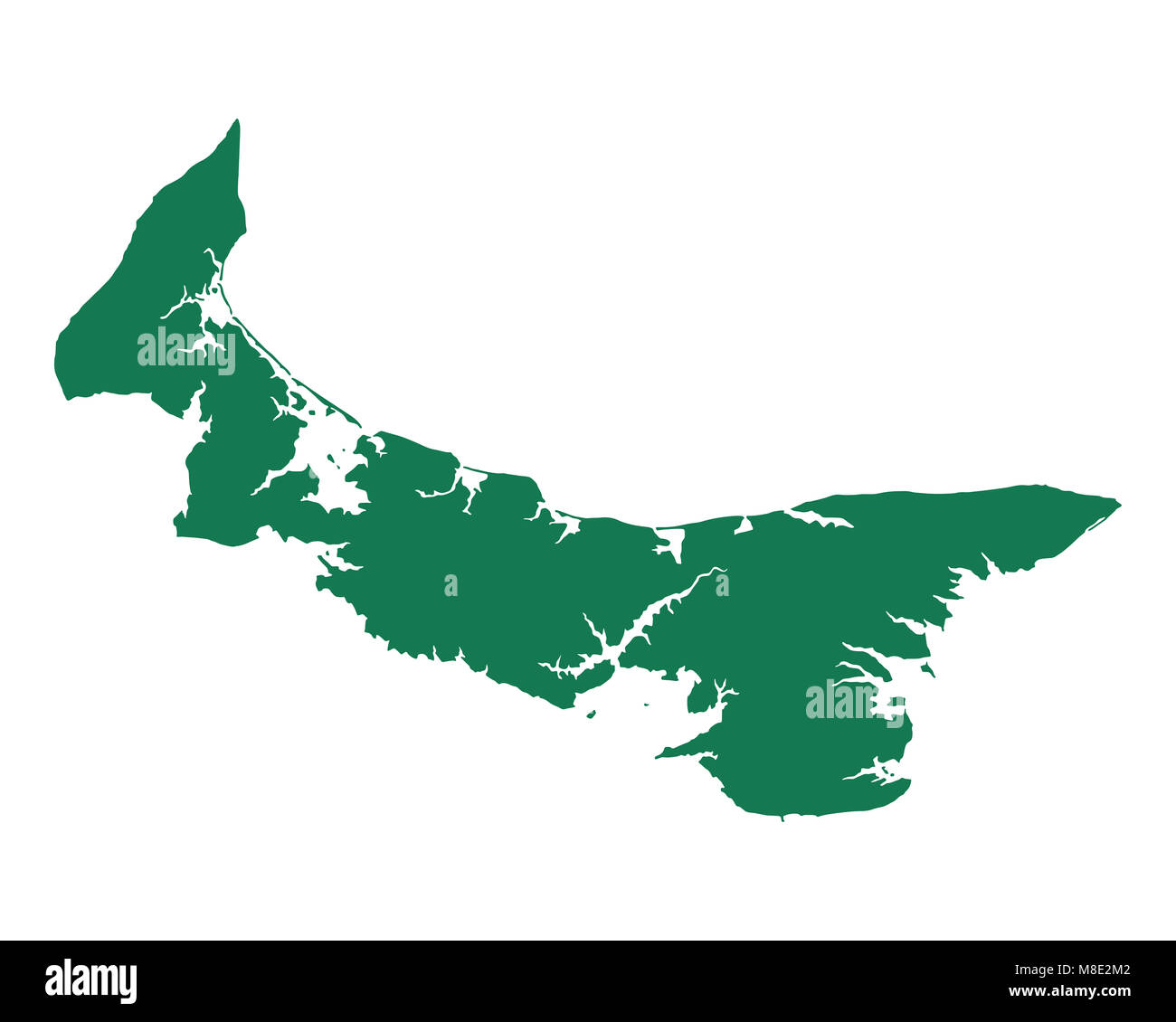 Map of Prince Edward Island Stock Photo Alamy