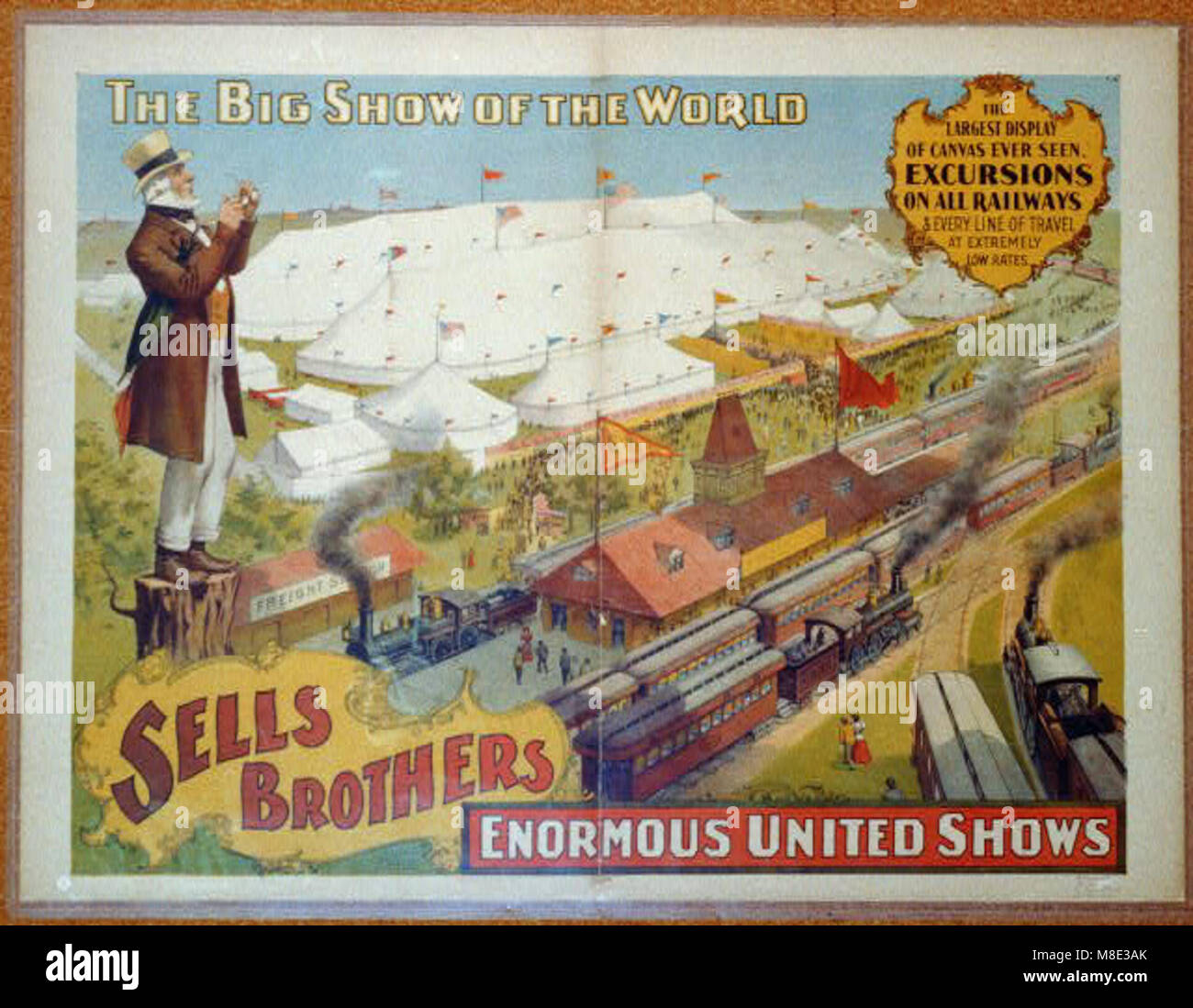 Sells Brothers Enormous United Shows ... The big show of the world ... LCCN2002719023 Stock Photo
