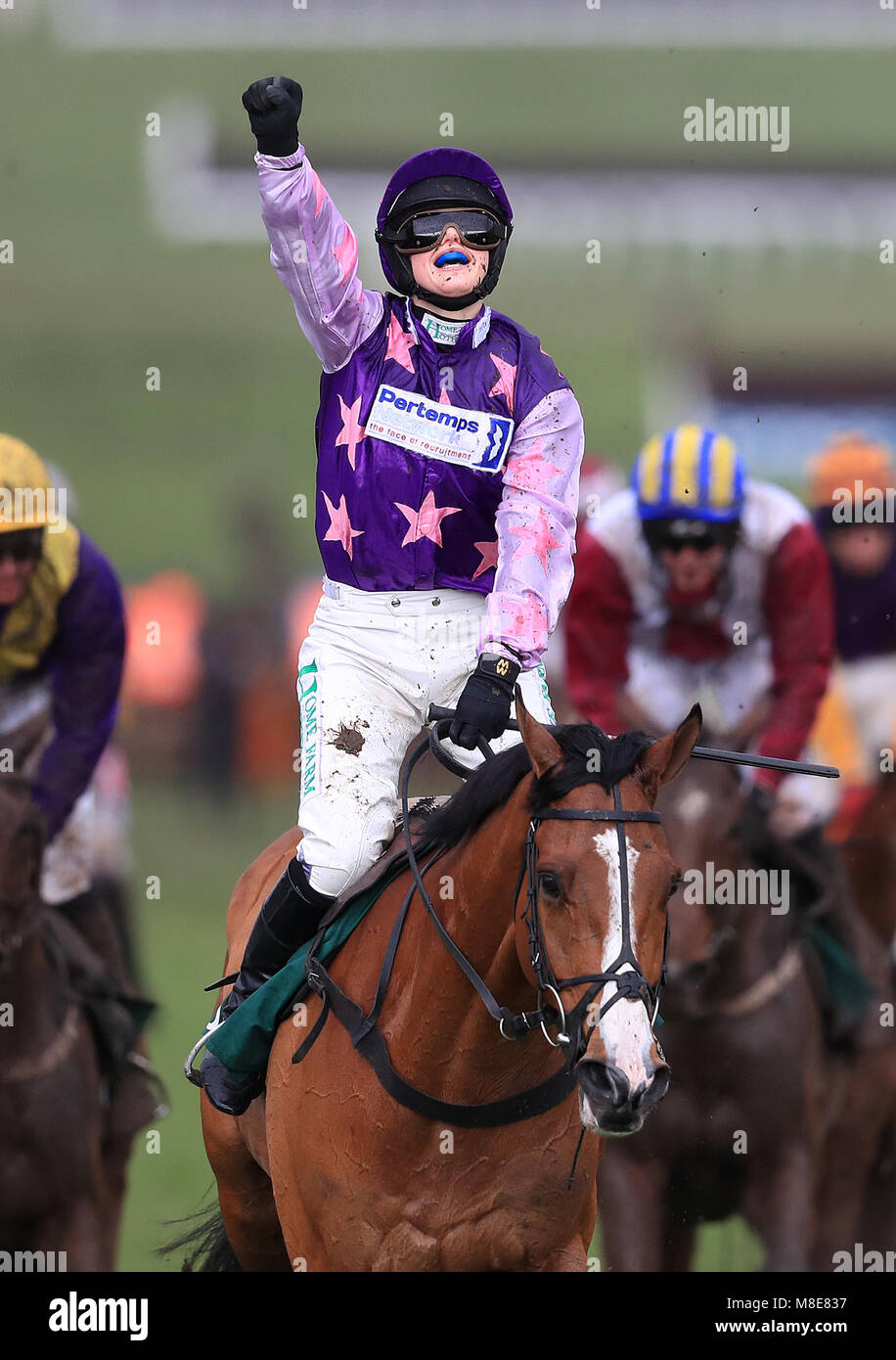 Bridget andrews celebrates on mohaayed hires stock photography and