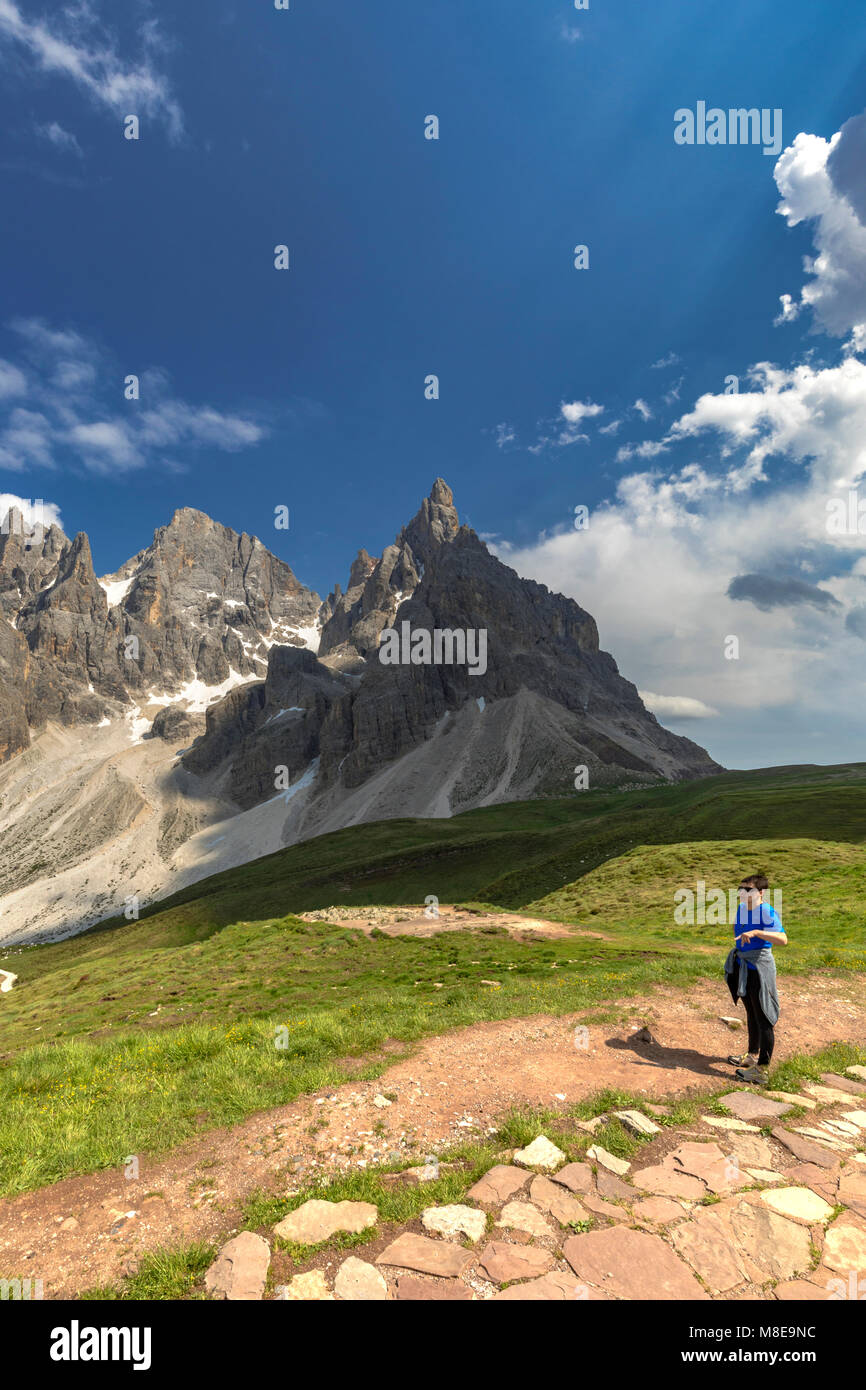 Passo Rolle, San Martino di Castrozza Village, Trento district, Trentino Alto Adige, Italy Stock Photo