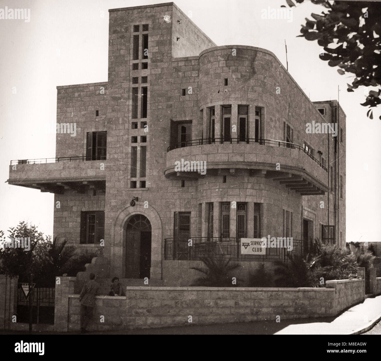 1943 - Jerusalem, Palestine (Israel) - modern architecture, new buildings Stock Photo