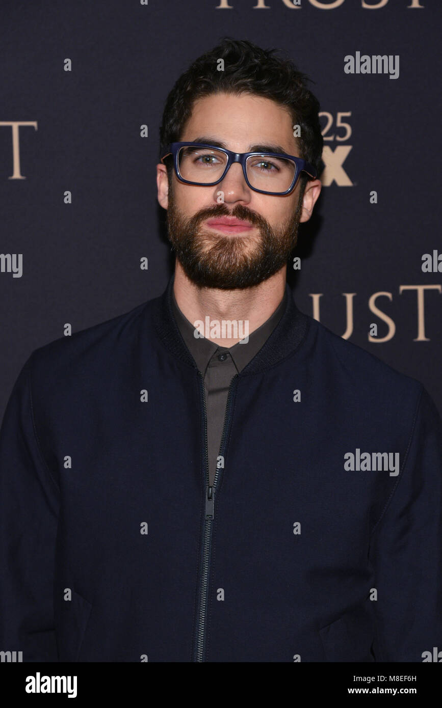 New York, USA . 15th March, 2018. Darren Criss attends the 2018 FX Annual All-Star Party at SVA Theater on March 15, 2018 in New York City. Credit: Erik Pendzich/Alamy Live News Stock Photo
