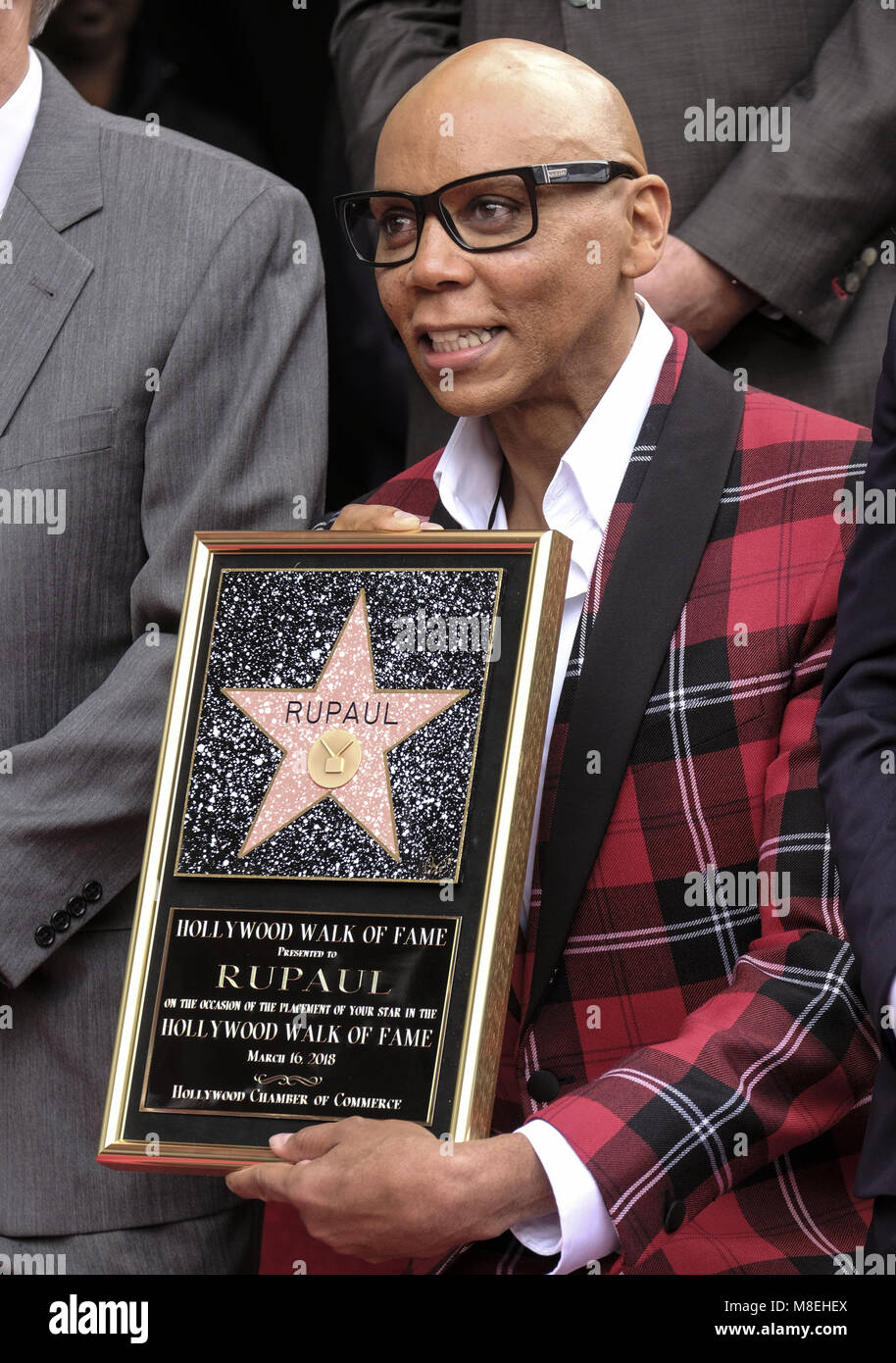 Los Angeles California Usa 16th Mar 2018 Rupaul Attends His