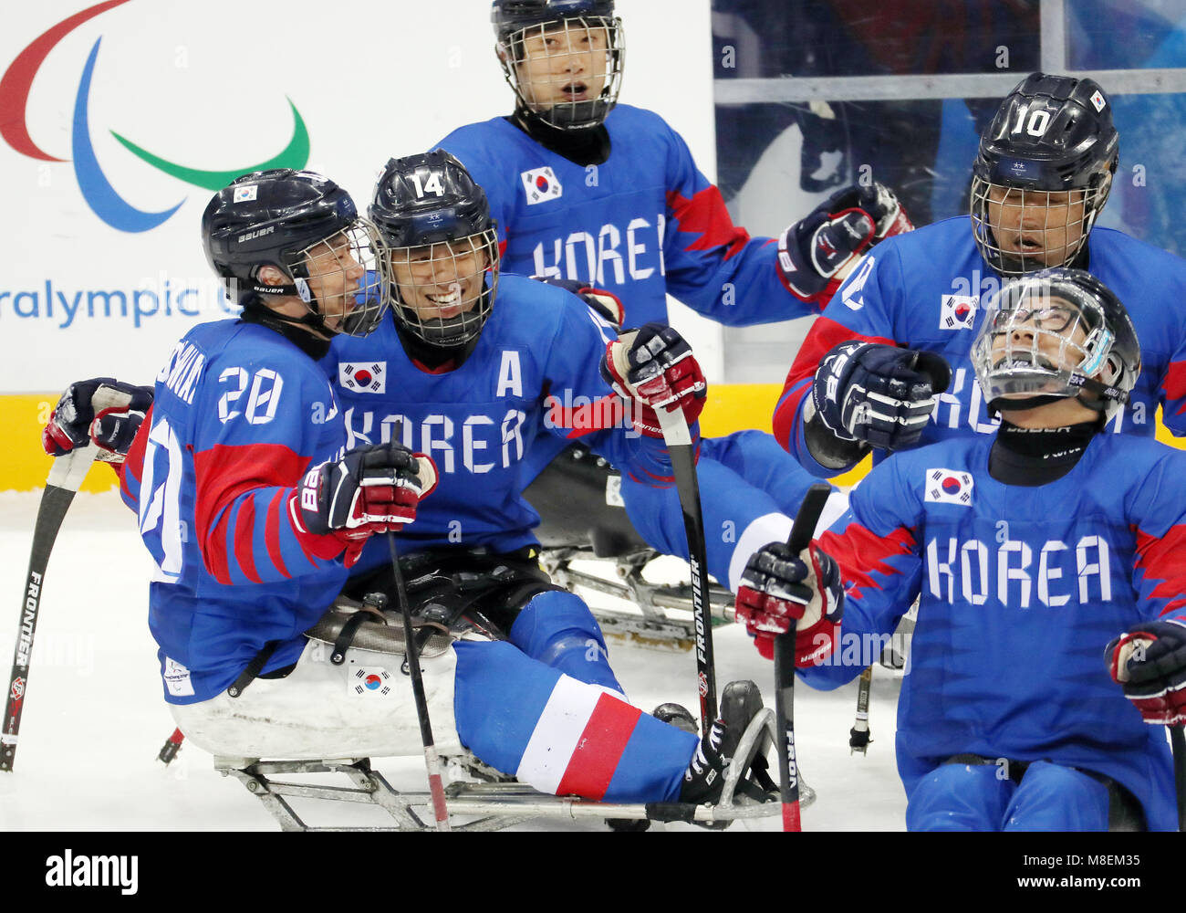 17th Mar, 2018. S. Korean men's ice sledge hockey team takes bronze The