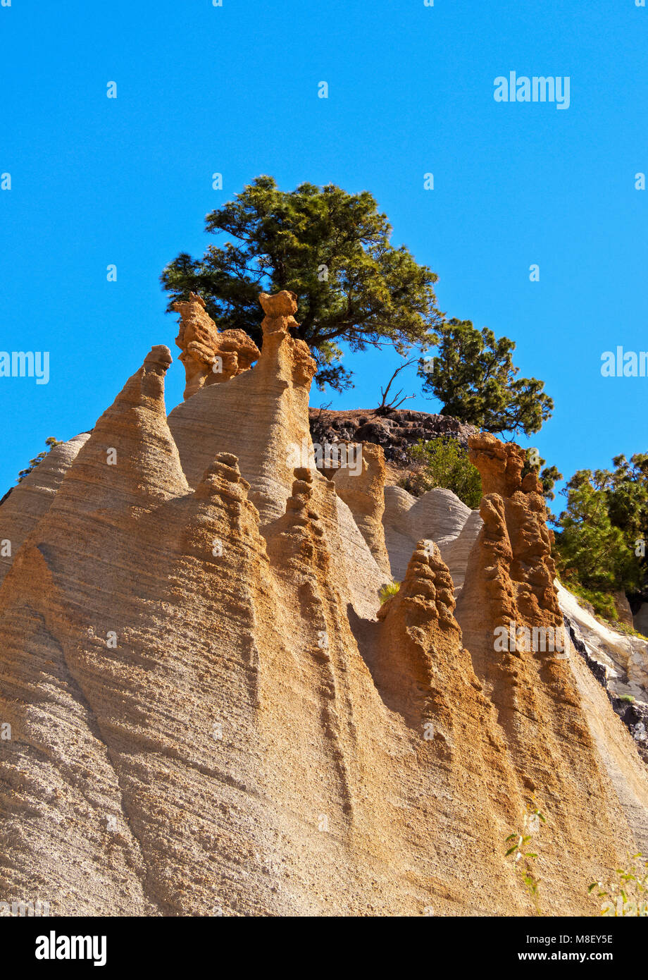 Paisaje Lunar, rock formation, The Moon Landscape, Vilaflor, Tenerife ...