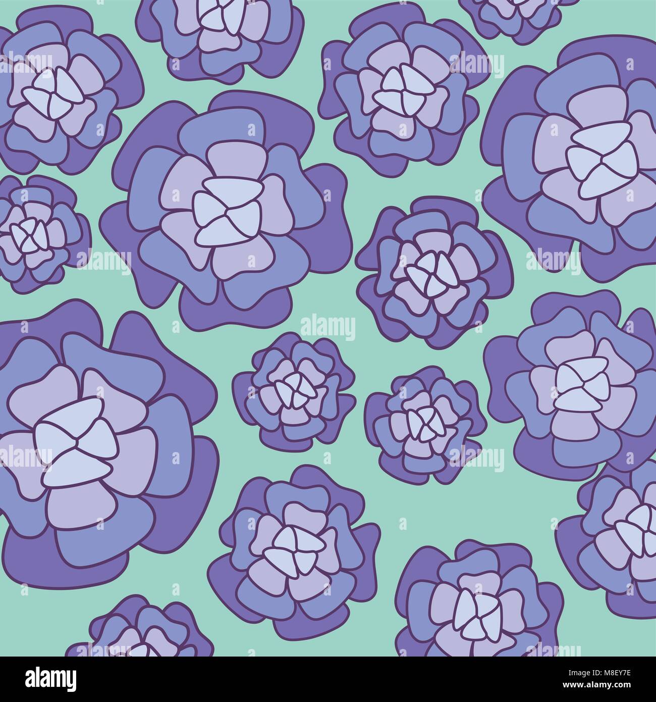 Beautiful flowers background, colorful design. vector illustration ...