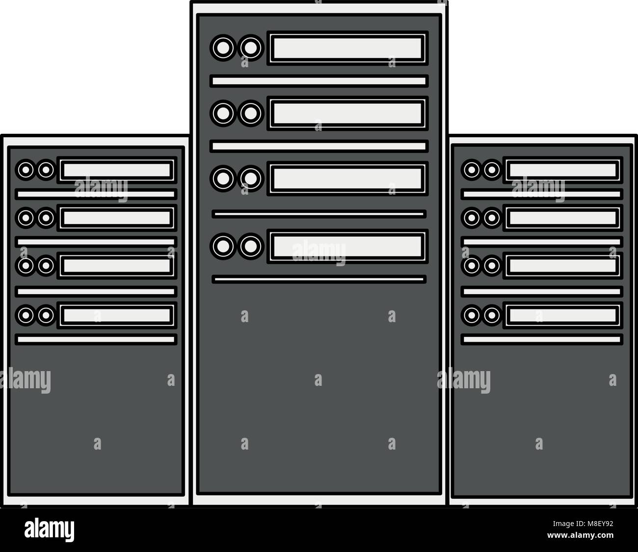 Server database technology vector illustration graphic design Stock ...