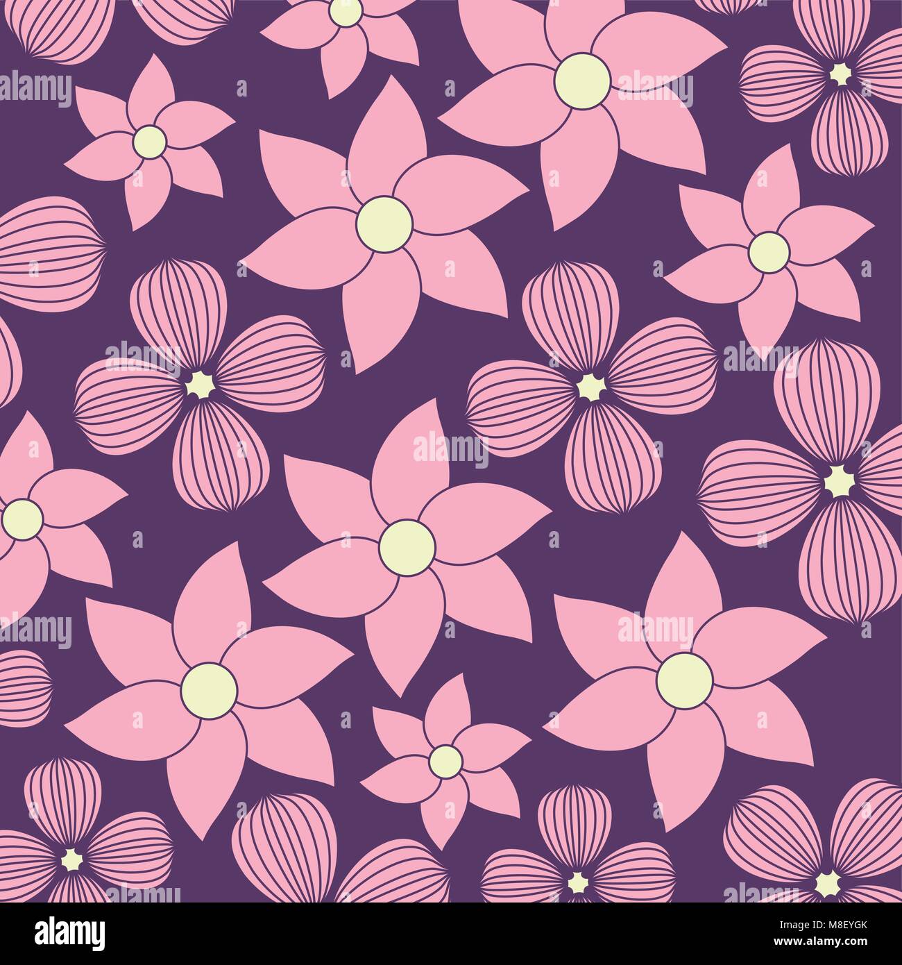 Beautiful flowers background, colorful design. vector illustration ...