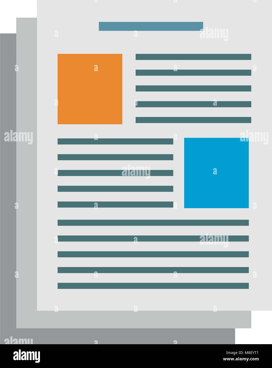 Sheets document isolated vector illustration graphic design Stock ...