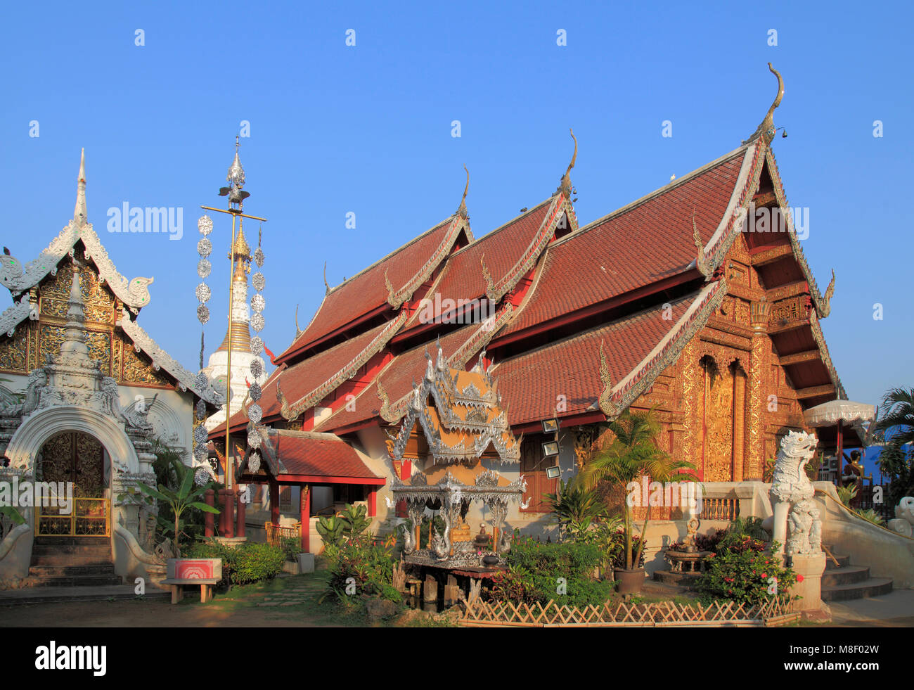 Thailand, Chiang Mai, Wat Mahawan, buddhist temple Stock Photo - Alamy