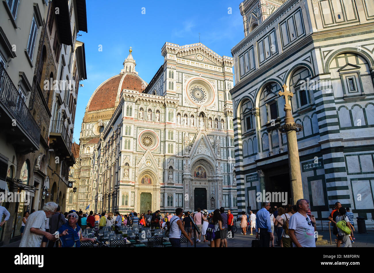 The Duomo in Florence, the Cathedral of Santa Maria del Fiore Stock ...