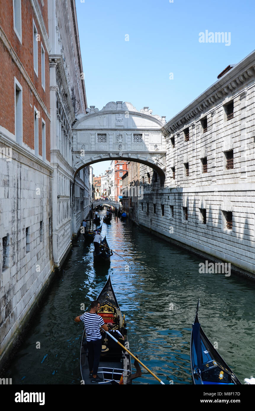 Bridge of Sighs Venice Stock Photo