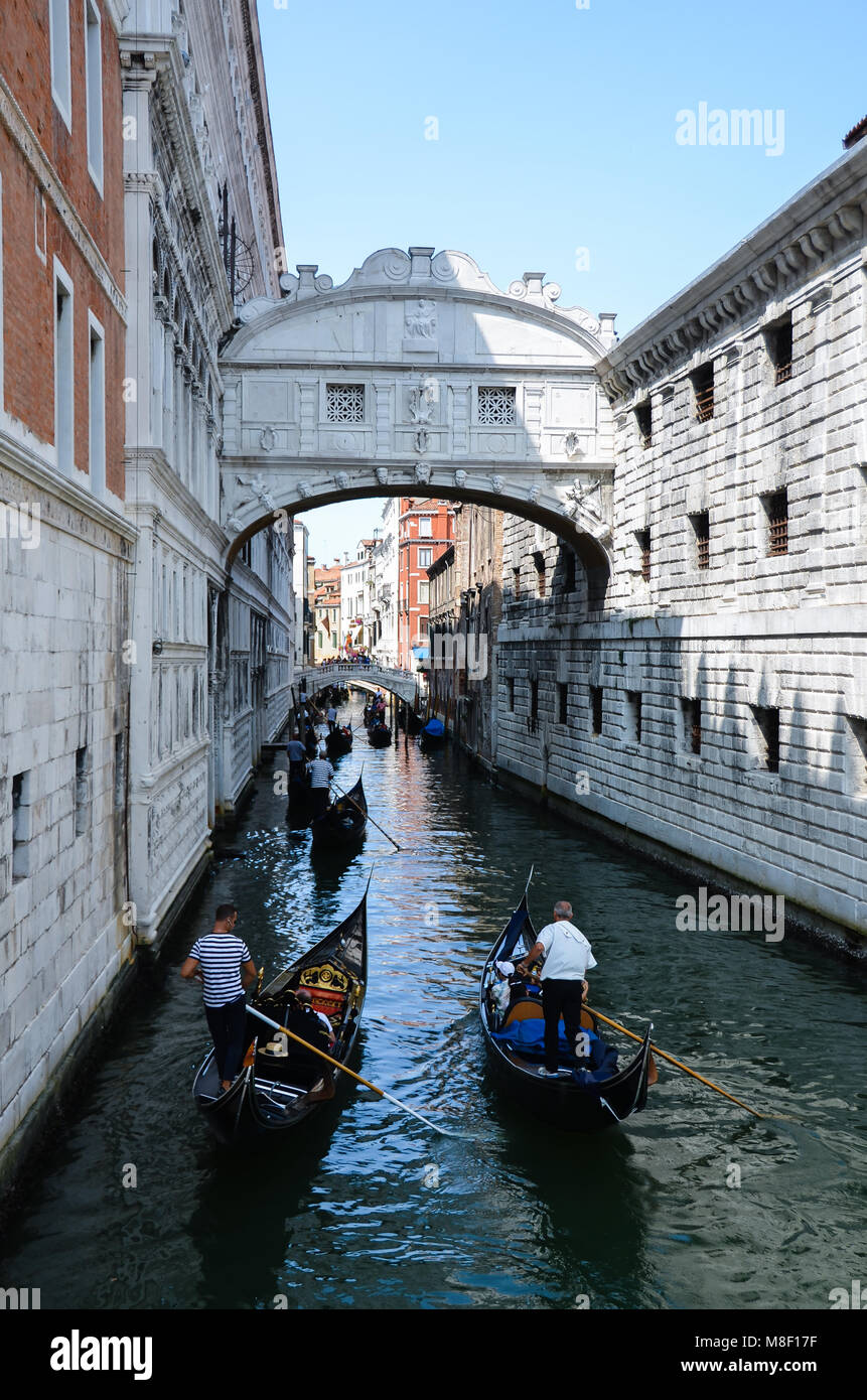 Bridge of Sighs Venice Stock Photo