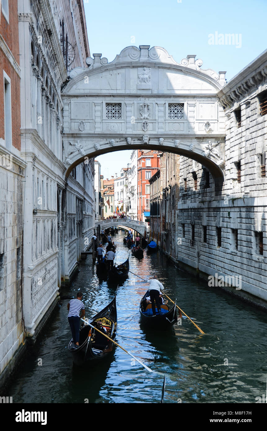 Bridge of Sighs Venice Stock Photo