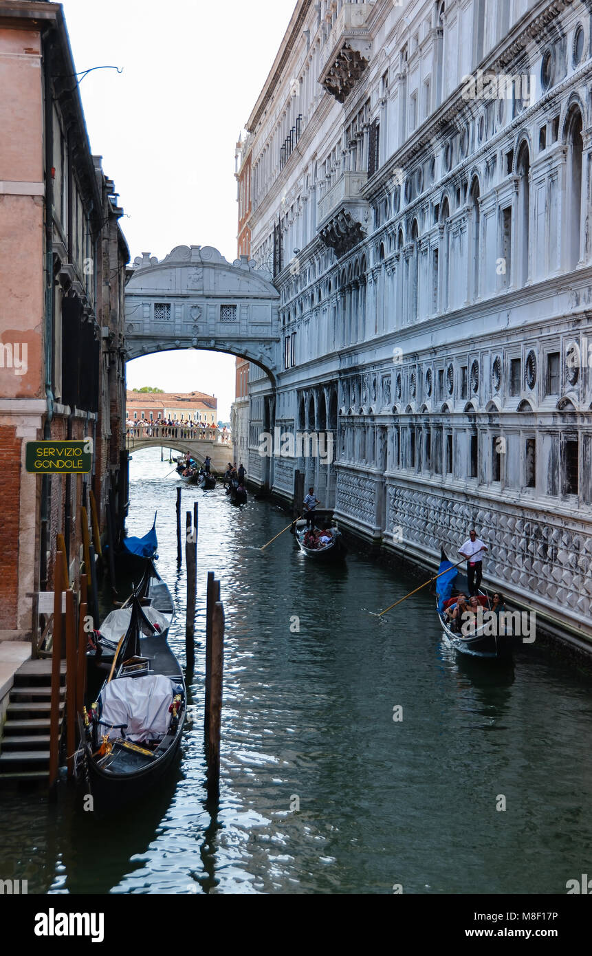 Bridge of Sighs Venice Stock Photo