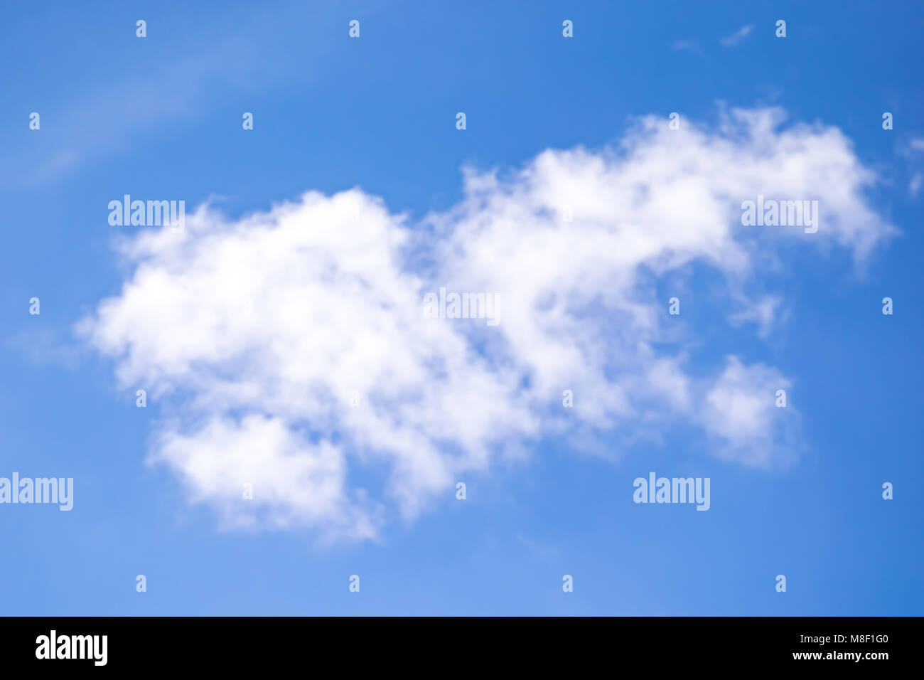 white fluffy clouds Stock Photo