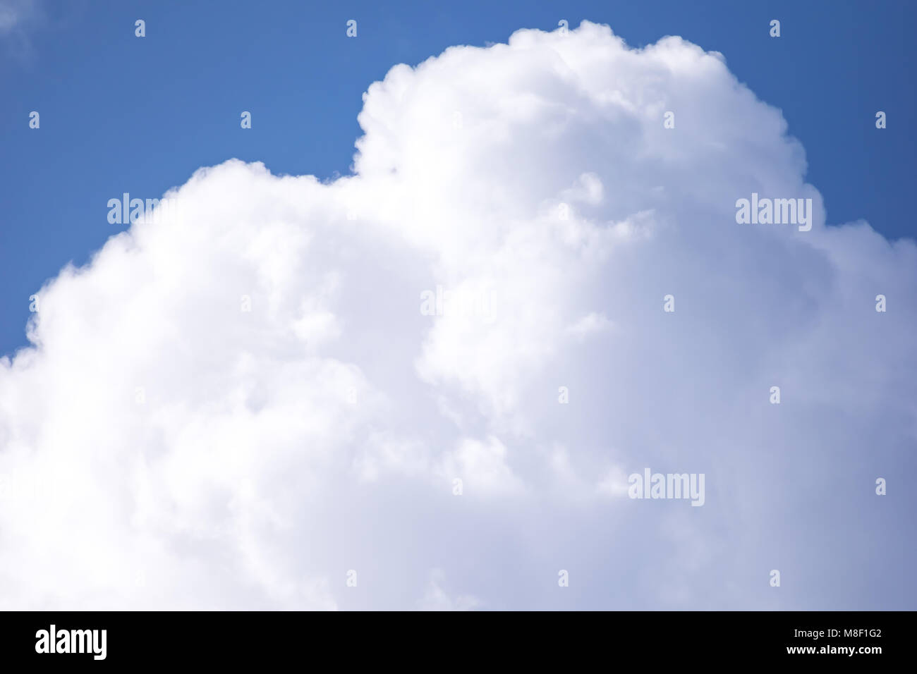white fluffy clouds Stock Photo