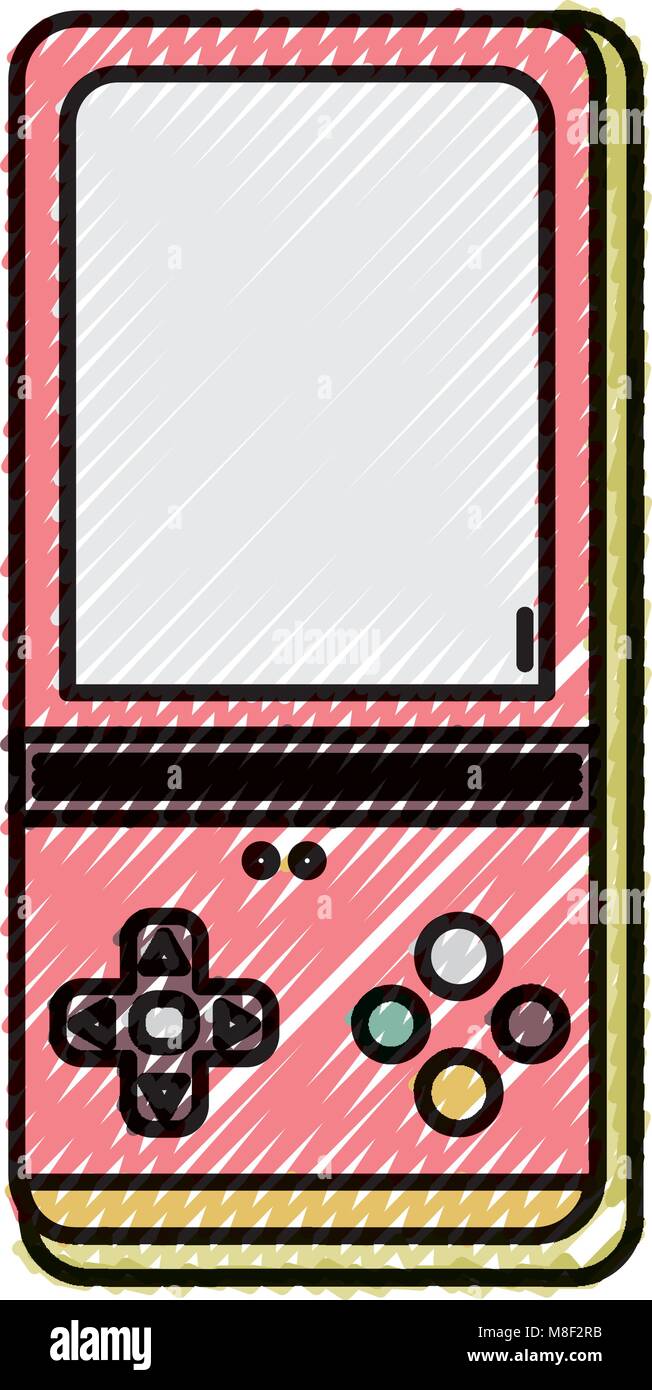 doodle gamepad technology console play design Stock Vector Image & Art ...